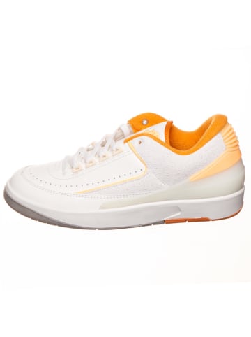 Air Jordan Leder-Sneaker ''2 Retro Low'' in Weiß/ Orange