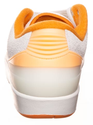 Air Jordan Skórzane sneakersy "2 Retro Low" w kolorze biało-pomarańczowym