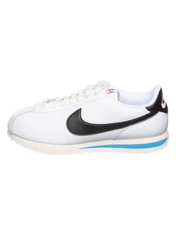 Nike Leder-Sneakers "Cortez" in Weiß/ Schwarz