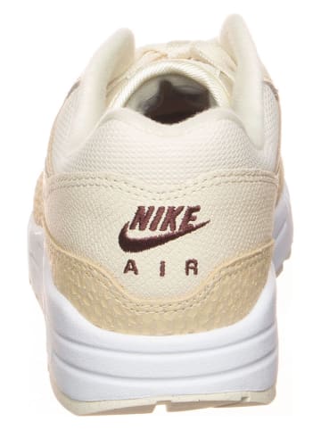 Nike Leder-Sneakers "Air Max 1 '87" in Creme/ Beige