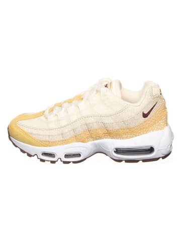 Nike Leren sneakers "Air Max 95" crème/geel