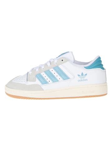 adidas Leder-Sneakers "Centennial 85" in Weiß/ Blau/ Beige