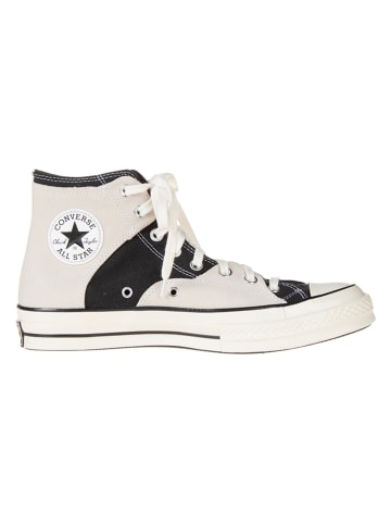 Converse Leder-Sneakers "Chuck 70" in Creme/ Schwarz
