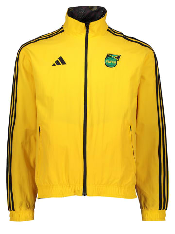 adidas Dwustronna kurtka sportowa w kolorze żółto-czarnym