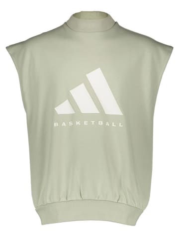 adidas Top dresowy w kolorze zielonym