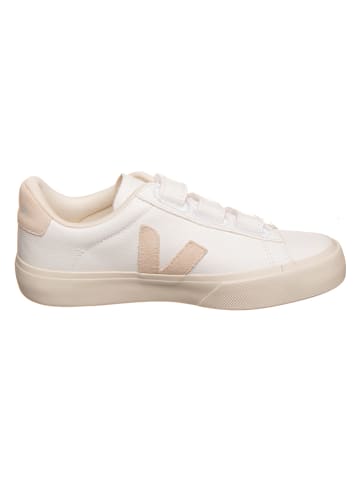 Veja Skórzane sneakersy "Recife" w kolorze biało-jasnoróżowym