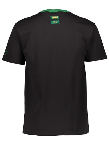 Puma Koszulka "Rhuigi Graphic" w kolorze czarno-zielonym