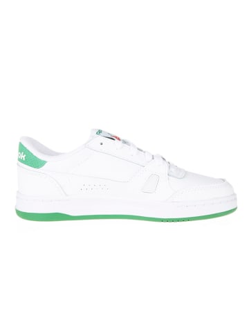 Reebok Leder-Sneakers in Weiß/ Grün