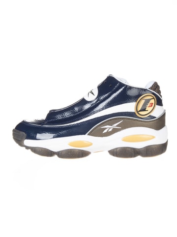 Reebok Skórzane sneakersy w kolorze granatowo-oliwkowo-białym