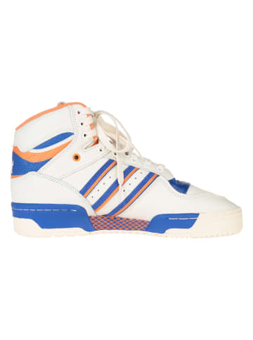 adidas Leder-Sneakers "Attitude Hi NY Islanders" in Creme/ Blau/ Orange