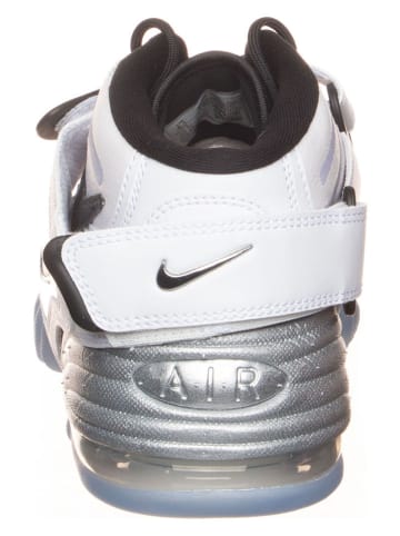 Nike Skórzane sneakersy "Air Adjust Force" w kolorze srebrno-biało-czarnym