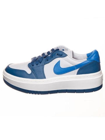 Air Jordan Leder-Sneaker ''1 Elevate Low'' in Weiß/ Blau