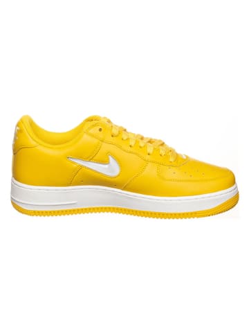 Nike Leren sneakers "Air Force 1 Low Retro" geel