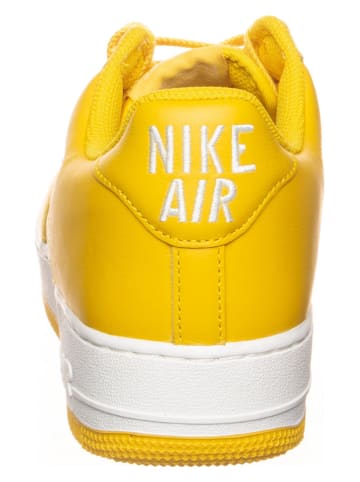 Nike Leren sneakers "Air Force 1 Low Retro" geel