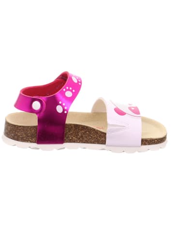 superfit Leder-Sandalen in Pink