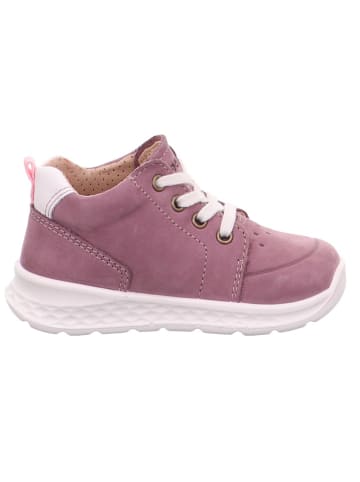 superfit Skórzane sneakersy w kolorze szaroróżowym