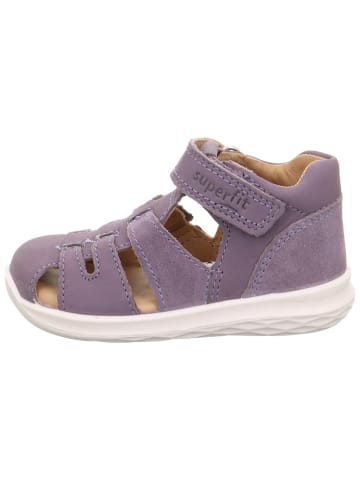 superfit Leder-Halbsandalen in Lila