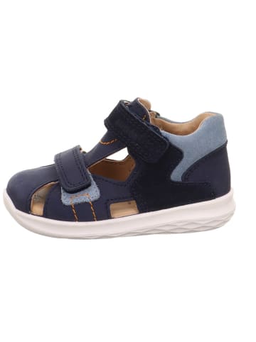 superfit Leder-Halbsandalen in Dunkelblau