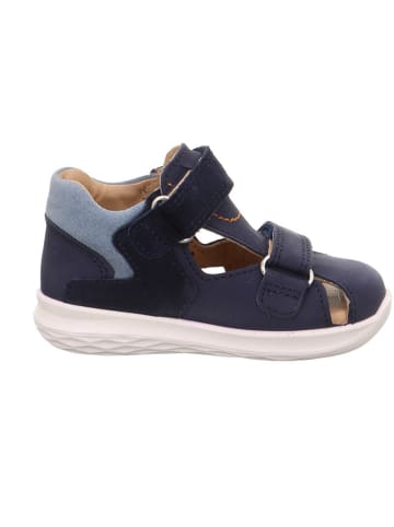 superfit Leder-Halbsandalen in Dunkelblau