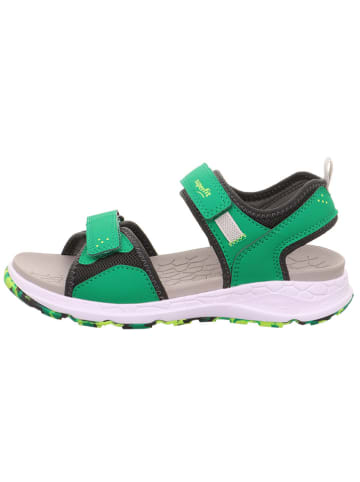 superfit Leder-Sandalen in Grün