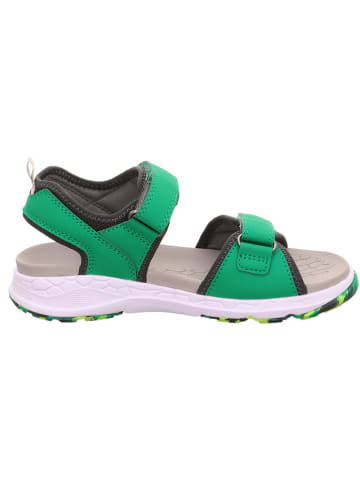 superfit Leder-Sandalen in Grün