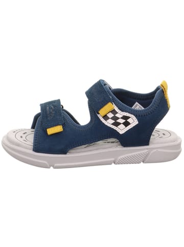 superfit Leder-Sandalen in Dunkelblau