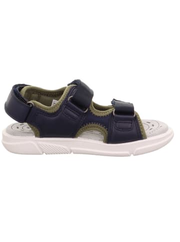 superfit Leder-Sandalen in Dunkelblau
