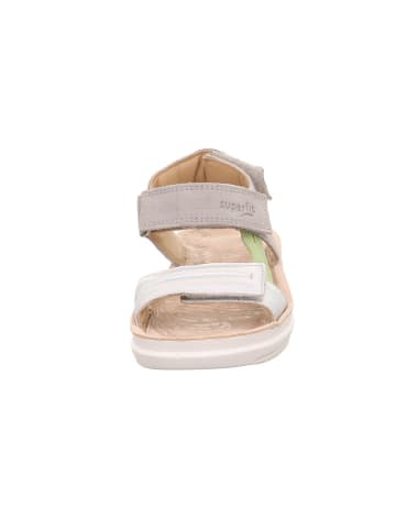 superfit Leren sandalen grijs/zilverkleurig