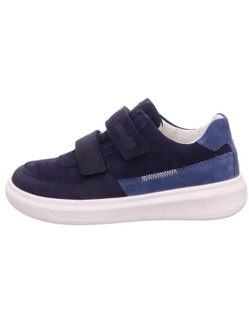 superfit Skórzane sneakersy w kolorze granatowym
