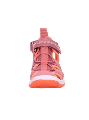 superfit Leder-Halbsandalen in Pink/ Orange
