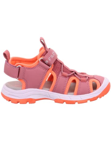 superfit Leder-Halbsandalen in Pink/ Orange