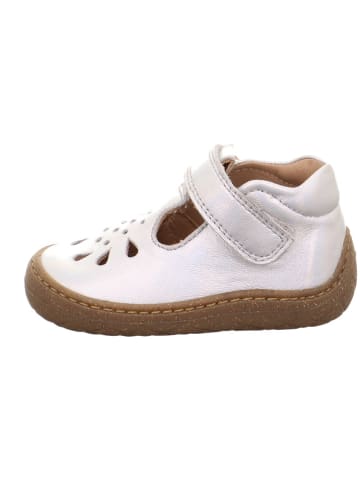 superfit Leder-Halbsandalen in Weiß/ Silber