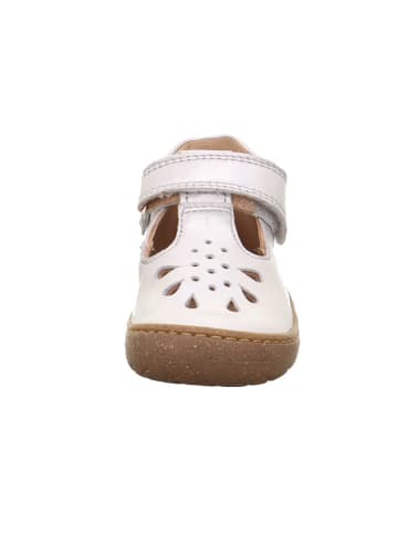 superfit Leren enkelsandalen wit/zilverkleurig
