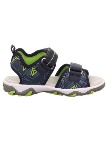 superfit Leder-Sandalen in Dunkelblau