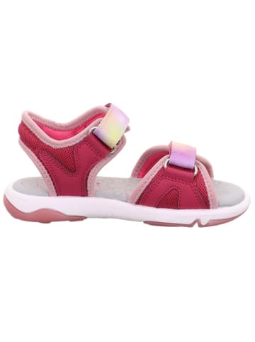 superfit Leder-Sandalen in Pink