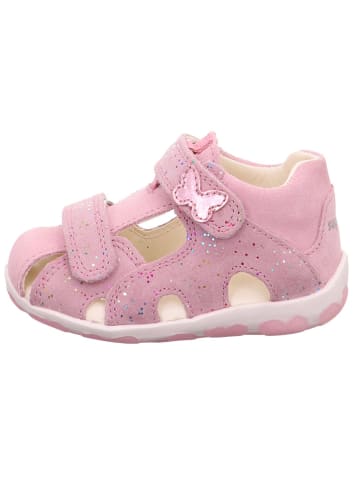 superfit Leder-Halbsandalen in Rosa
