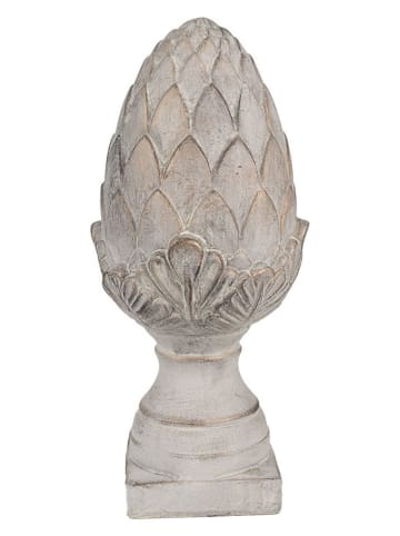 Clayre & Eef Dekoobjekt "Kiefernzapfen" in Grau - (H)39 x Ø 17 cm