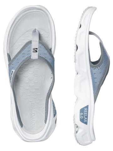 SALOMON Teenslippers "Reelax Break 6.0" blauw/wit