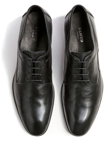 LLOYD Leder-Schnürschuhe in Schwarz