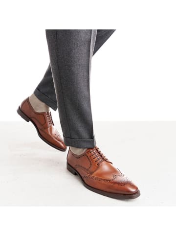 LLOYD Leder-Schnürschuhe in Hellbraun