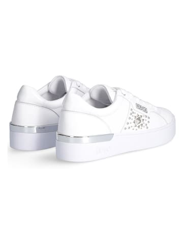 Liu Jo Skórzane sneakersy w kolorze białym