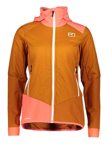 ORTOVOX Hybridjacke "Swisswool Col Becchei" in Orange/ Rosa