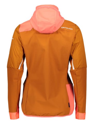 ORTOVOX Hybridjacke "Swisswool Col Becchei" in Orange/ Rosa