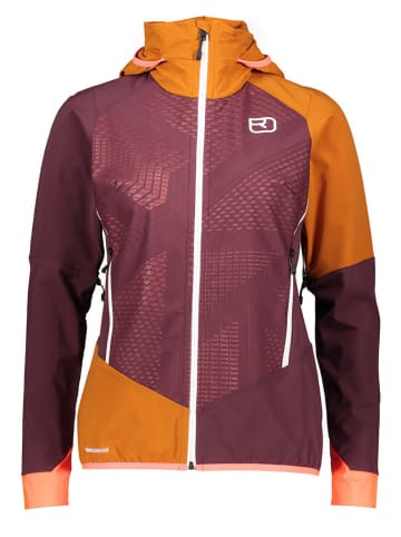 ORTOVOX Softshelljacke "Col Becchei" in Orange/ Bordeaux