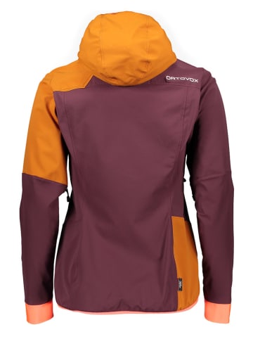 ORTOVOX Softshelljacke "Col Becchei" in Orange/ Bordeaux