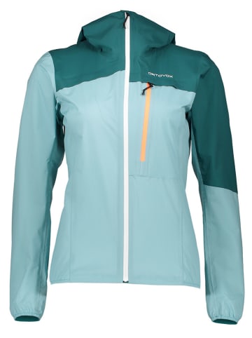 ORTOVOX Funktionsjacke "2,5L Civetta" in Hellblau/ Grün