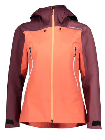 ORTOVOX Funktionsjacke "Westalpen 3L Light" in Orange/ Bordeaux