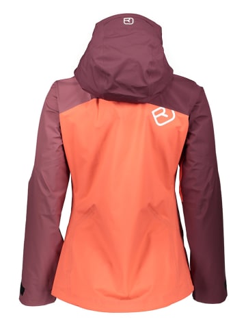 ORTOVOX Funktionsjacke "Westalpen 3L Light" in Orange/ Bordeaux