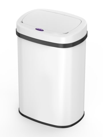 Kitchen Move Kosz w kolorze białym na śmieci z czujnikiem ruchu - 58 l