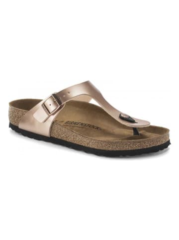 Birkenstock Japonki "Gizeh" w kolorze różowozłotym